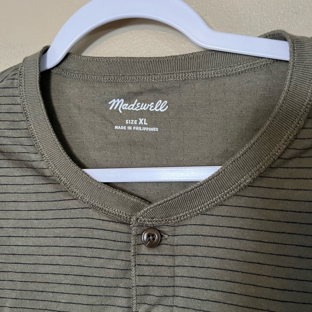 Madewell Men’s Double-down Henley NWT - Picture 3 of 5